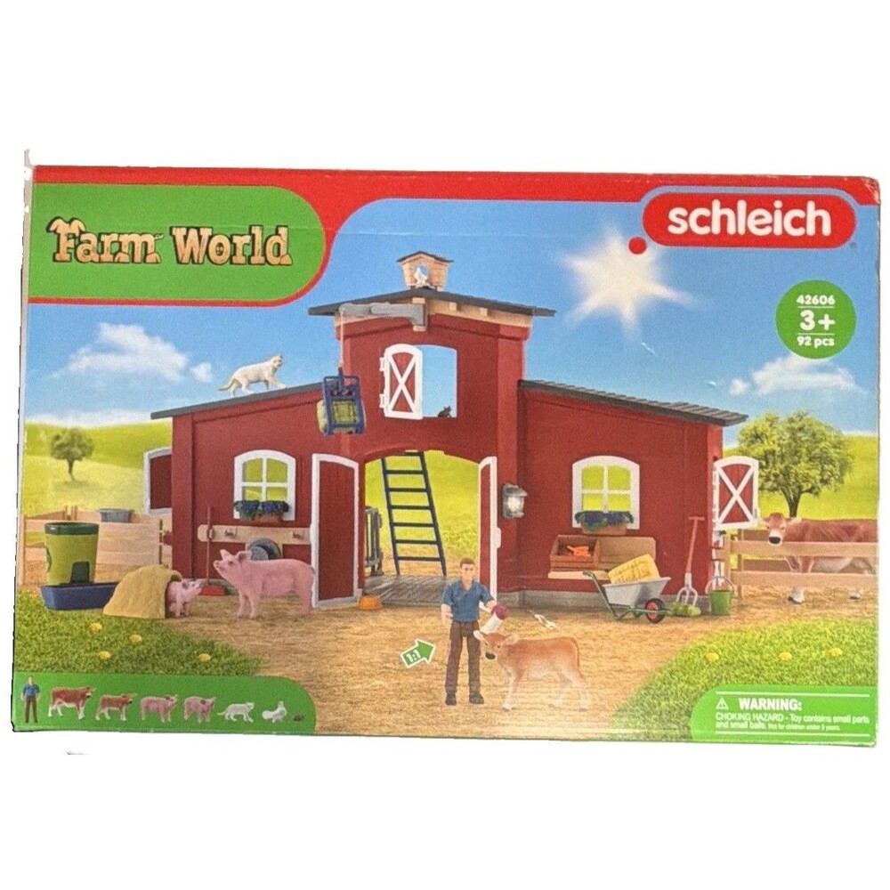 Schleich Farm World Set 42606 92-Piece Farm Playset Ages 3+ (4-7)
